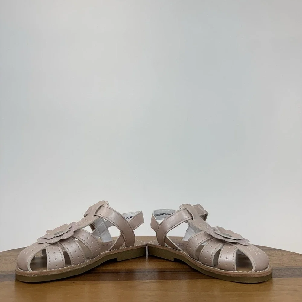 New Little Kids Girls‎ Rachel Shoes Althea Pink Glitter Fisherman Sandals Size 9